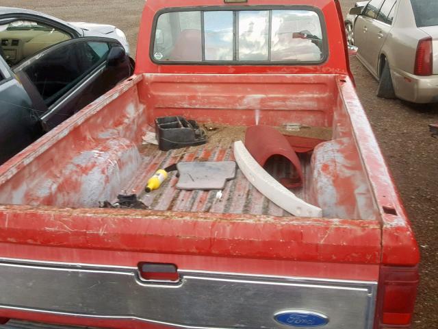 1FTCR10A4MUC72096 - 1991 FORD RANGER RED photo 6