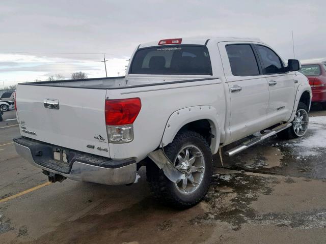 5TFDW5F16BX207077 - 2011 TOYOTA TUNDRA CRE WHITE photo 4