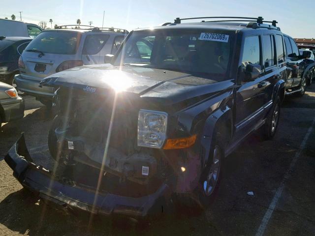 1J8HG58257C530242 - 2007 JEEP COMMANDER BLACK photo 2