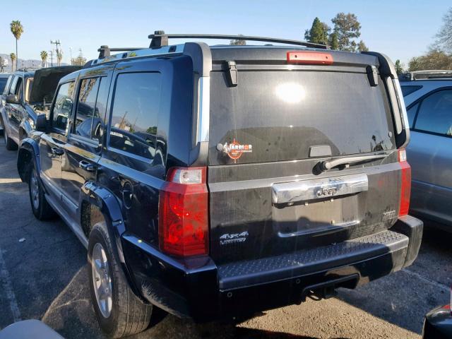 1J8HG58257C530242 - 2007 JEEP COMMANDER BLACK photo 3