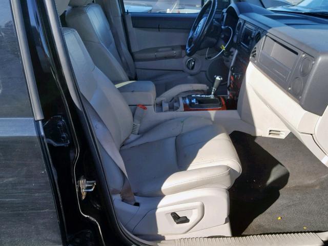 1J8HG58257C530242 - 2007 JEEP COMMANDER BLACK photo 5