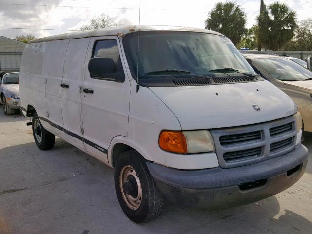 2B7JB21Y82K130284 - 2002 DODGE RAM VAN B2 WHITE photo 1