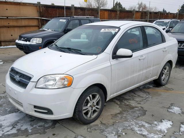 KL1TD5DE0BB117192 - 2011 CHEVROLET AVEO LS WHITE photo 2