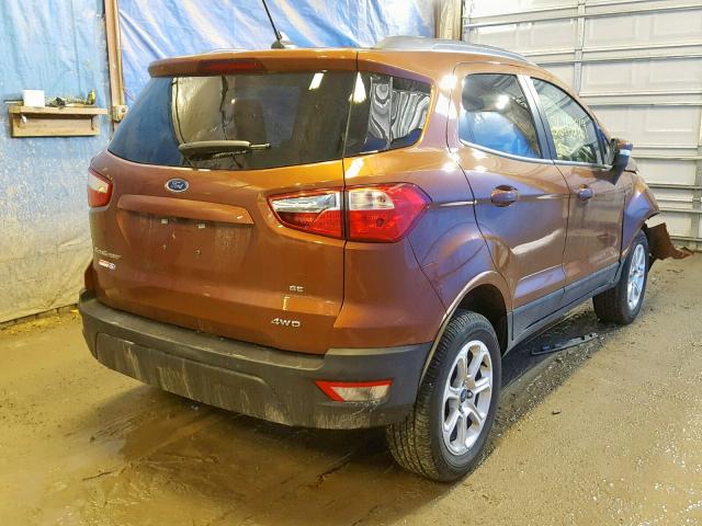 MAJ6P1UL5JC236617 - 2018 FORD ECOSPORT S BROWN photo 4