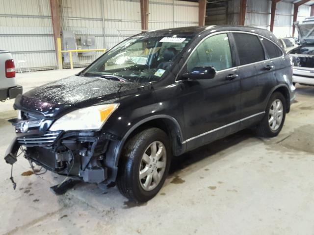 JHLRE38728C041190 - 2008 HONDA CR-V EXL BLACK photo 2