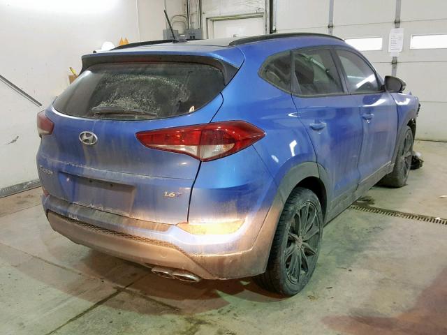 KM8J33A23HU445667 - 2017 HYUNDAI TUCSON LIM BLUE photo 4