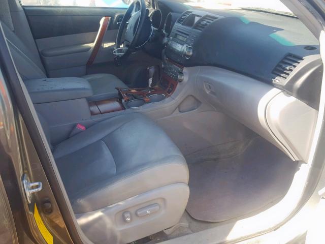 JTEDS42A082000987 - 2008 TOYOTA HIGHLANDER GREEN photo 5