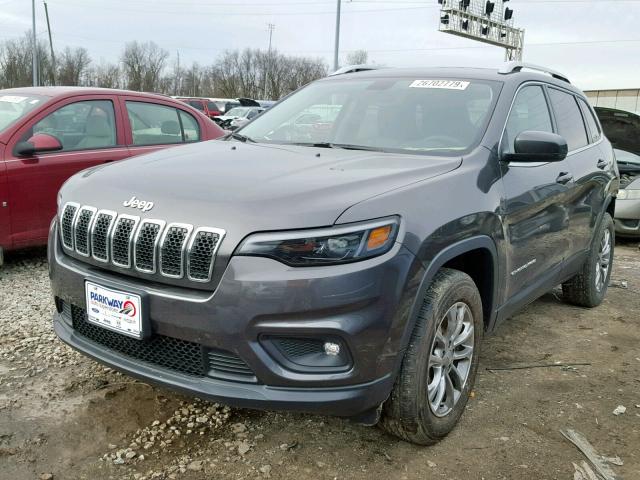 1C4PJMLB6KD273049 - 2019 JEEP CHEROKEE L GRAY photo 2