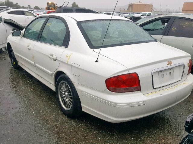 KMHWF25H85A162829 - 2005 HYUNDAI SONATA GL WHITE photo 3