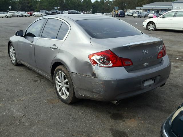 JNKBV61E17M704183 - 2007 INFINITI G35 SILVER photo 3