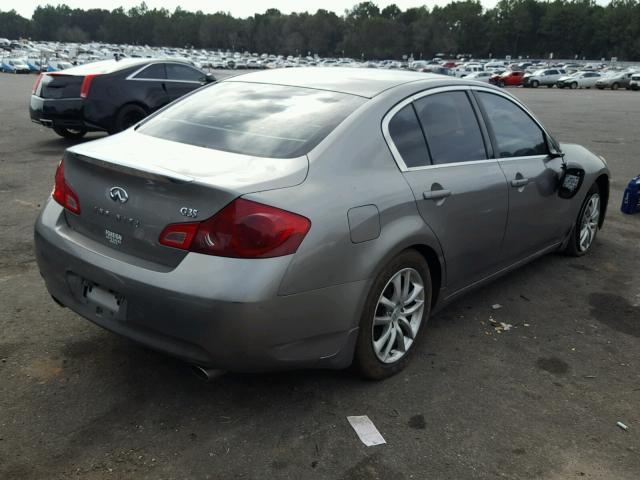 JNKBV61E17M704183 - 2007 INFINITI G35 SILVER photo 4