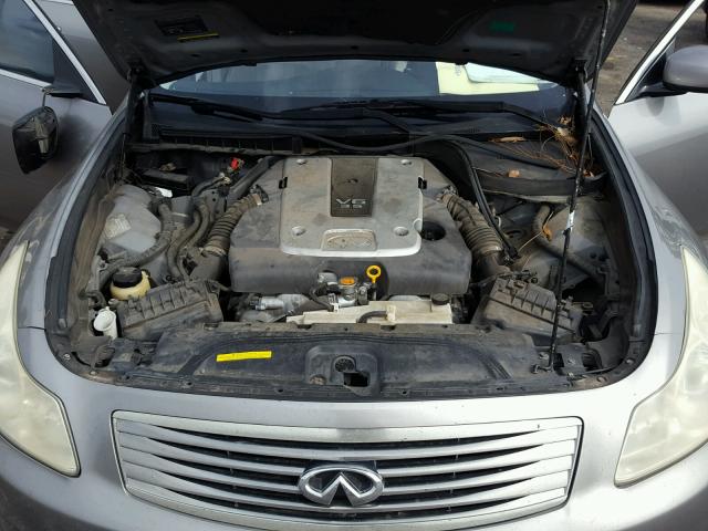 JNKBV61E17M704183 - 2007 INFINITI G35 SILVER photo 7