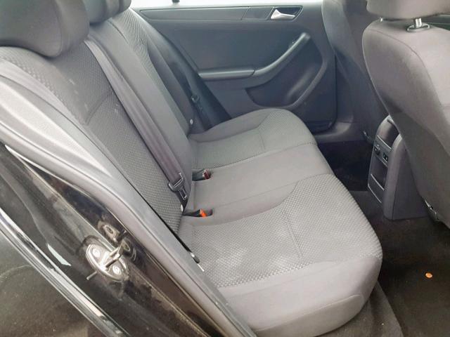 3VW2K7AJ4EM381971 - 2014 VOLKSWAGEN JETTA BASE BLACK photo 6