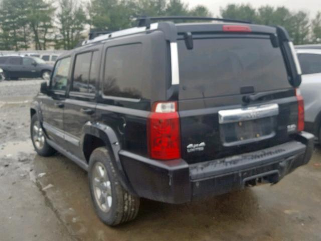 1J8HG58266C301244 - 2006 JEEP COMMANDER BLACK photo 3