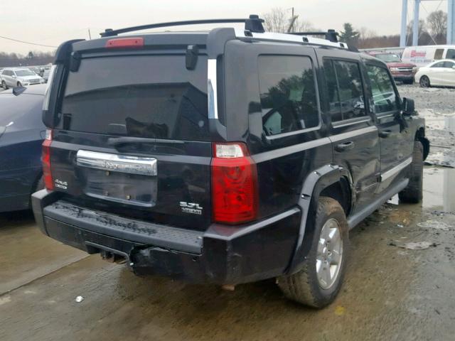 1J8HG58266C301244 - 2006 JEEP COMMANDER BLACK photo 4