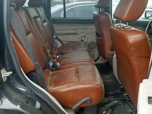 1J8HG58266C301244 - 2006 JEEP COMMANDER BLACK photo 6