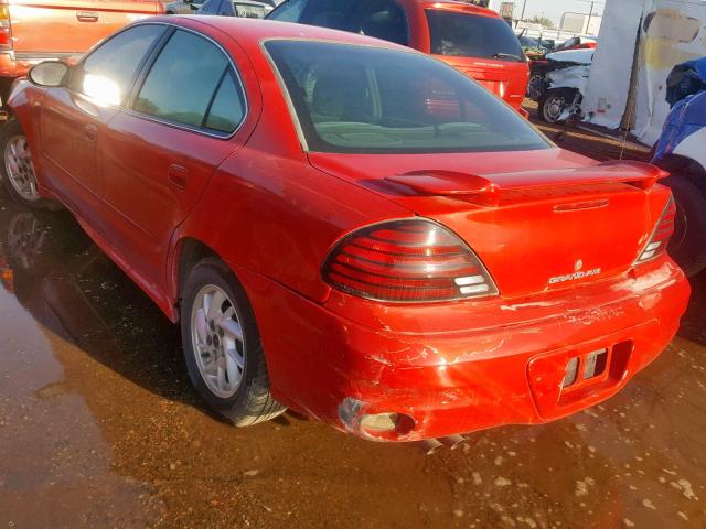 1G2NF52E34M553402 - 2004 PONTIAC GRAND AM S RED photo 3