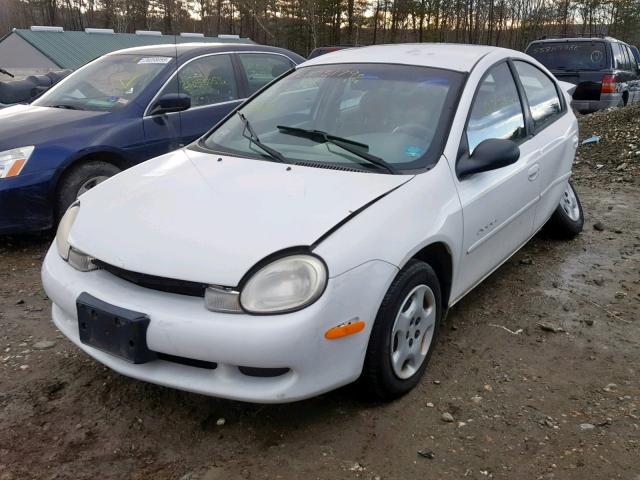 1B3ES46C2YD731916 - 2000 DODGE NEON BASE WHITE photo 2