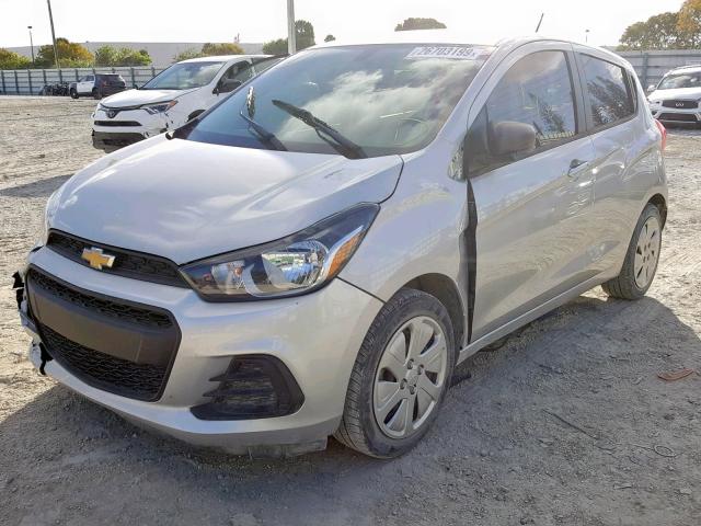 KL8CA6SA4GC553416 - 2016 CHEVROLET SPARK LS SILVER photo 2