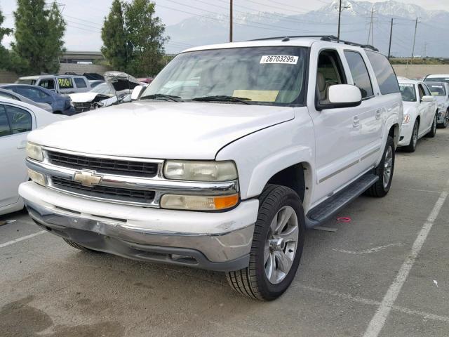 3GNEC16T82G349496 - 2002 CHEVROLET SUBURBAN WHITE photo 2