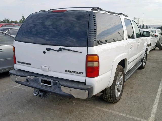 3GNEC16T82G349496 - 2002 CHEVROLET SUBURBAN WHITE photo 4