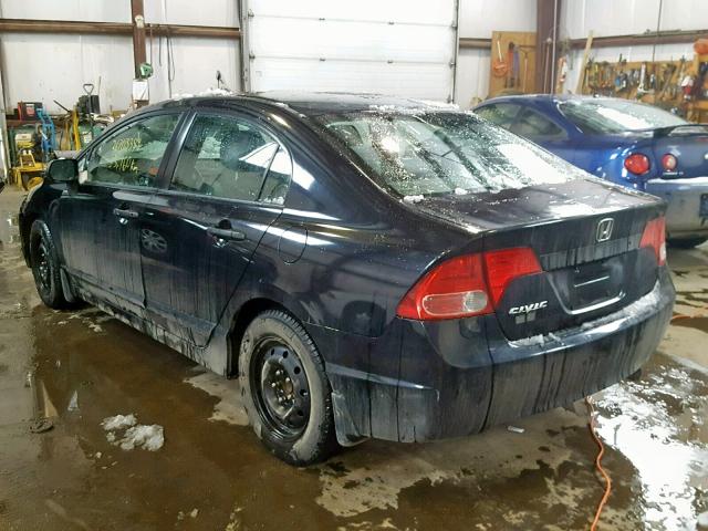 2HGFA16327H033331 - 2007 HONDA CIVIC DX BLACK photo 3