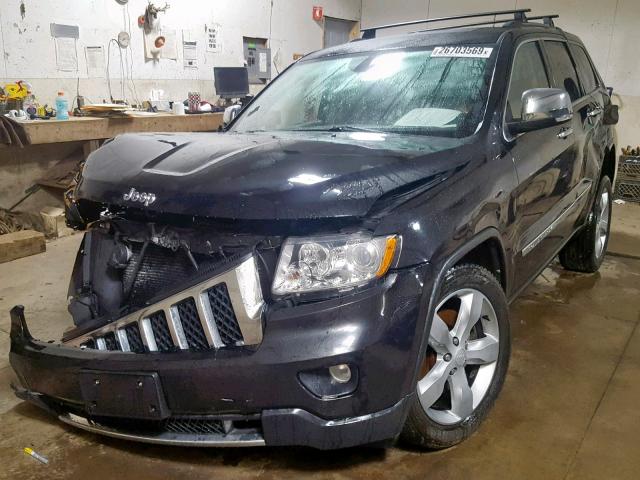 1C4RJFCT3CC333759 - 2012 JEEP GRAND CHER BLACK photo 2