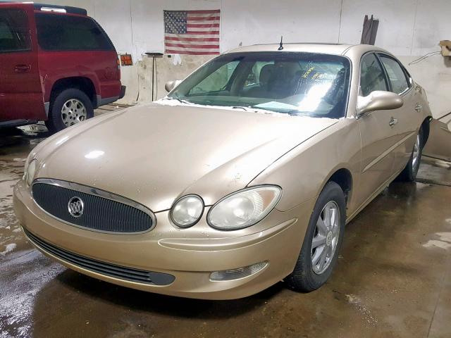 2G4WD562751290829 - 2005 BUICK LACROSSE C GOLD photo 2