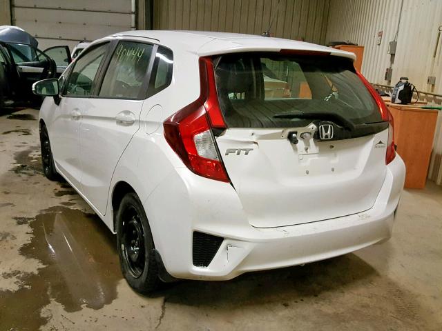 3HGGK5H59FM107187 - 2015 HONDA FIT LX WHITE photo 3