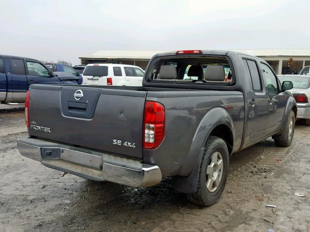 1N6AD09WX7C456271 - 2007 NISSAN FRONTIER C GRAY photo 4