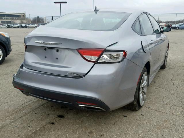 1C3CCCBB1FN566446 - 2015 CHRYSLER 200 S SILVER photo 4