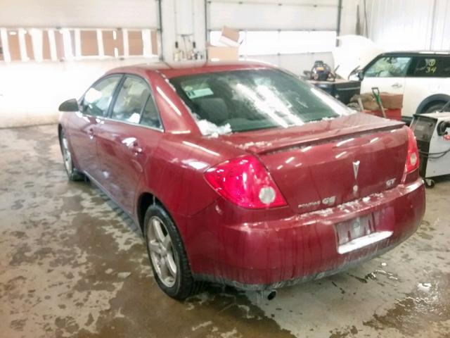 1G2ZH57N094148450 - 2009 PONTIAC G6 GT RED photo 3