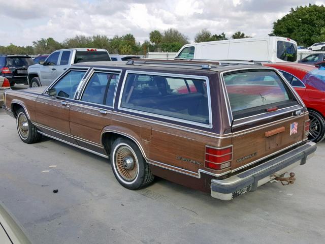 2MECM79F7MX644232 - 1991 MERCURY MARQUIS CO BROWN photo 3