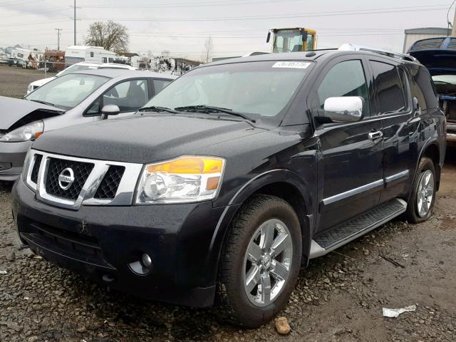 5N1AA0NE0BN616613 - 2011 NISSAN ARMADA PLA BLACK photo 2