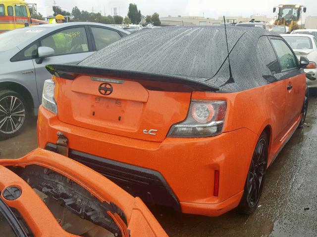 JTKJF5C76FJ006504 - 2015 TOYOTA SCION TC ORANGE photo 4