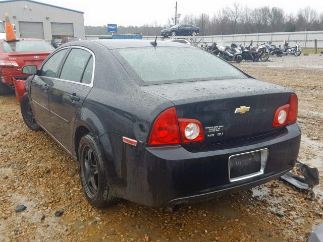 1G1ZH57B59F146126 - 2009 CHEVROLET MALIBU 1LT შავი ფოტო 3