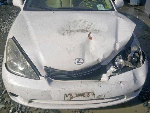 JTHBA30G065176383 - 2006 LEXUS ES 330 WHITE photo 7