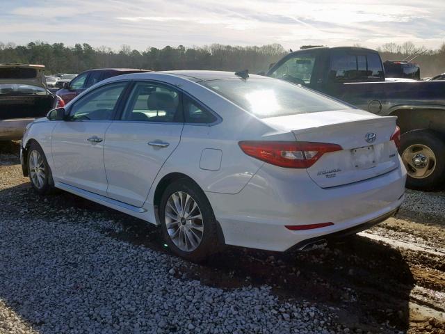 5NPE34AF8FH034691 - 2015 HYUNDAI SONATA SPO WHITE photo 3