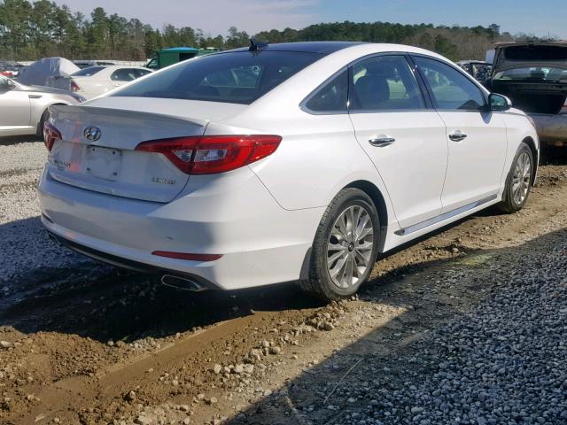 5NPE34AF8FH034691 - 2015 HYUNDAI SONATA SPO WHITE photo 4