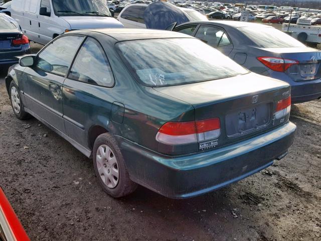 1HGEJ6220YL076222 - 2000 HONDA CIVIC DX GREEN photo 3