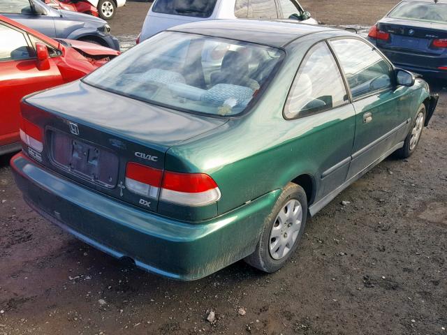 1HGEJ6220YL076222 - 2000 HONDA CIVIC DX GREEN photo 4