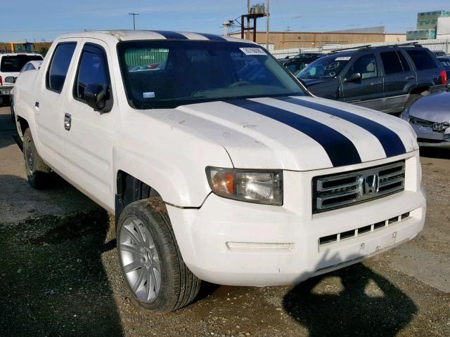 2HJYK16307H530880 - 2007 HONDA RIDGELINE WHITE photo 1