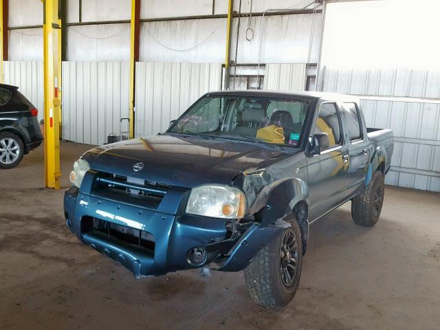 1N6ED27Y14C422328 - 2004 NISSAN FRONTIER C BLUE photo 2