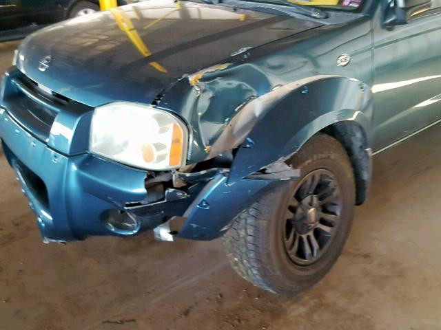 1N6ED27Y14C422328 - 2004 NISSAN FRONTIER C BLUE photo 9