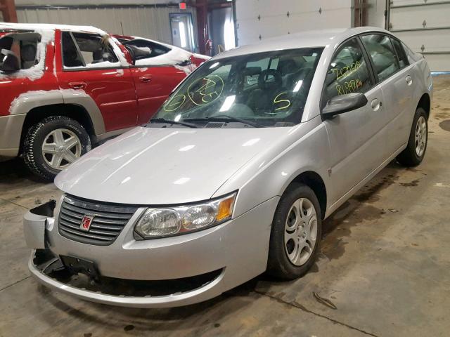 1G8AJ52FX5Z107487 - 2005 SATURN ION LEVEL SILVER photo 2