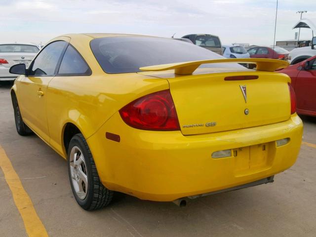 1G2AL15F877275748 - 2007 PONTIAC G5 YELLOW photo 3