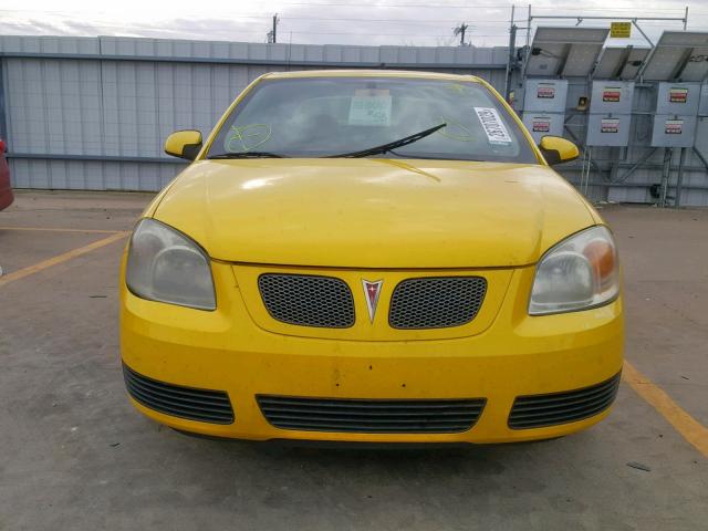 1G2AL15F877275748 - 2007 PONTIAC G5 YELLOW photo 9