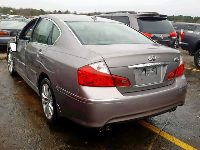 JNKCY01FX9M852689 - 2009 INFINITI M35 BASE GRAY photo 3