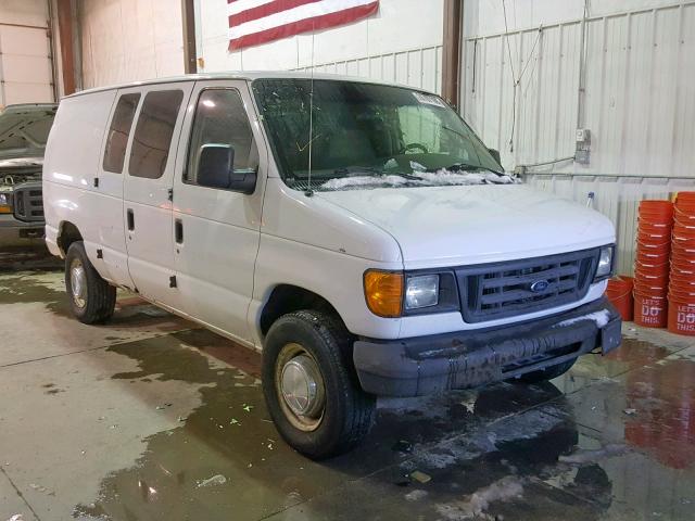 1FTNE24W15HA07887 - 2005 FORD E250 CARGO WHITE photo 1