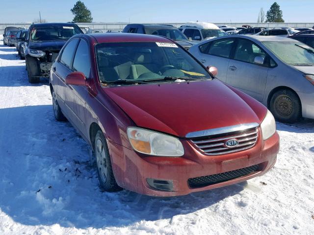 KNAFE121275413720 - 2007 KIA SPECTRA EX MAROON photo 1